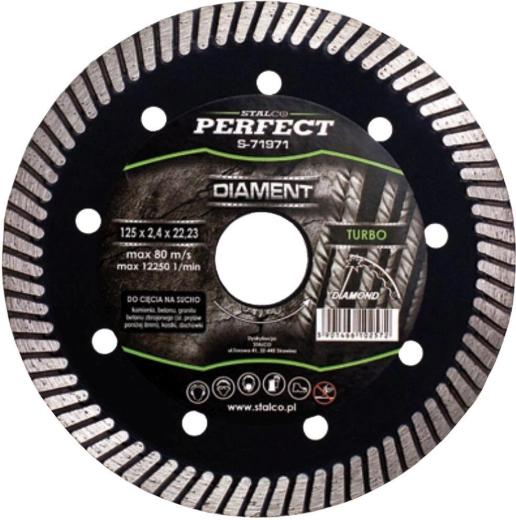 Διαμαντόδισκος 115 mm Turbo STALCO