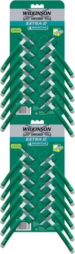 Ανταλλακτικό ξυραφάκι μίας χρήσης WILKINSON Extra 2 Sensitive με ενυδατική ταινία