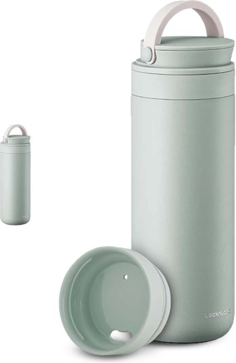 Ανοξείδωτο θερμός με λαβή LocknLock Metro two-away 475 ml μέντα