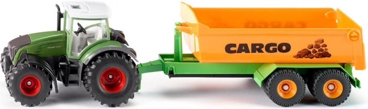 Siku τρακτέρ Fendt 936 με γαντζωτό πλαίσιο και ανατρεπόμενη καρότσα 1:50
