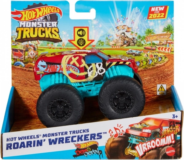 Hot Wheels Monster Trucks Roarin' Wreckers 1:43 με φώτα και ήχους