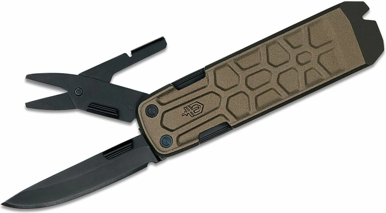 Gerber Lockdown Slim Pry μπρούτζινο πολυλειτουργικό πτυσσόμενο μαχαίρι τσέπης 6,4 cm, αλουμίνιο, 7 εργαλεία