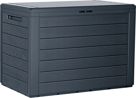 Κουτί αποθήκευσης κήπου 190 l ανθρακί WOODEBOX