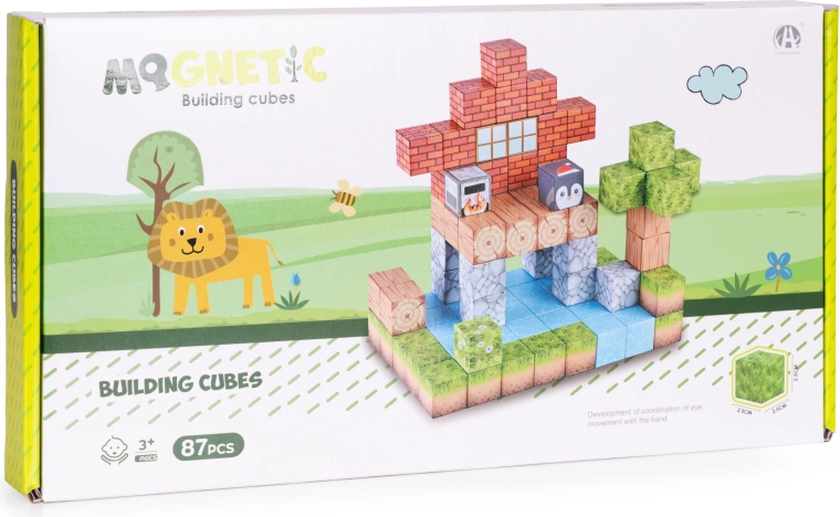 Μαγνητικοί κύβοι που κρατούν το σχήμα