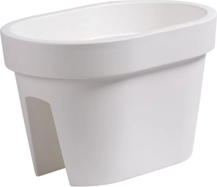 Ζαρντινιέρα για κάγκελο Lofly Railing 39,6 cm λευκή