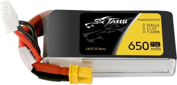 Μπαταρία LiPo Tattu 650mAh 11,1V 3S 75C