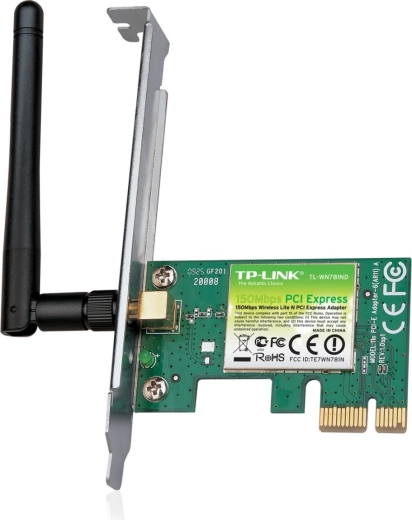 Κάρτα WiFi TP-LINK N150 PCI-E με κεραία