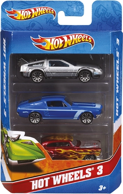 Hot Wheels σετ 3 μεταλλικών αυτοκινητακιών
