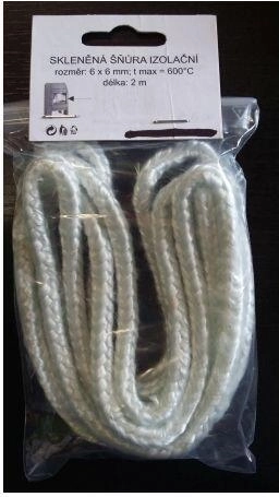 Μονωτικό κορδόνι 14 × 14 mm, 2 m, έως 500 °C ISOTEM 10