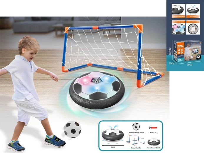 Αιωρούμενη μπάλα ποδοσφαίρου με τέρματα Hover Soccer με φωτισμό LED