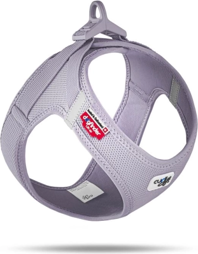 Curli σαμαράκι για σκύλους Air-Mesh με αγκράφα lilac, μέγεθος M (6–9 kg)