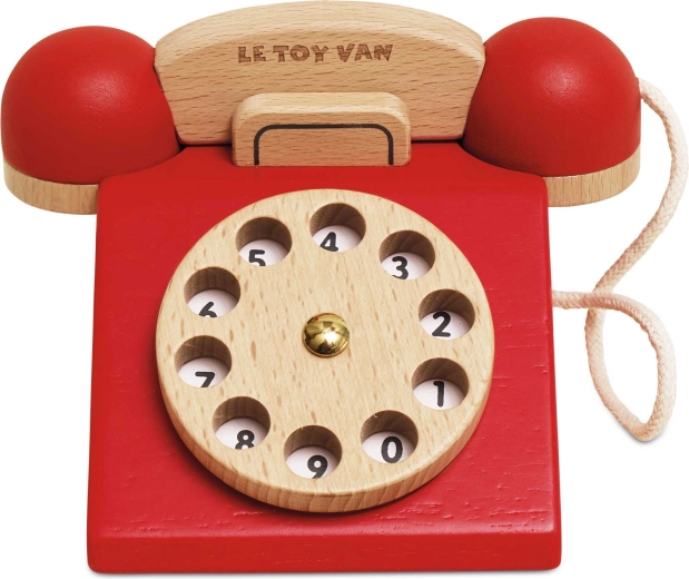 Le Toy Van ξύλινο ρετρό τηλέφωνο για παιδιά - 1 τεμάχιο