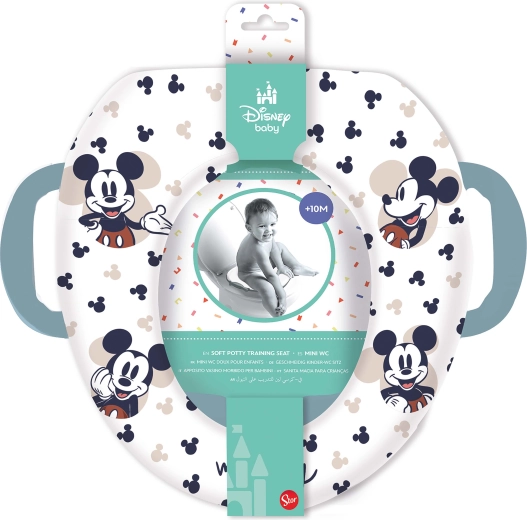 Μαλακό παιδικό κάθισμα τουαλέτας με λαβές MICKEY