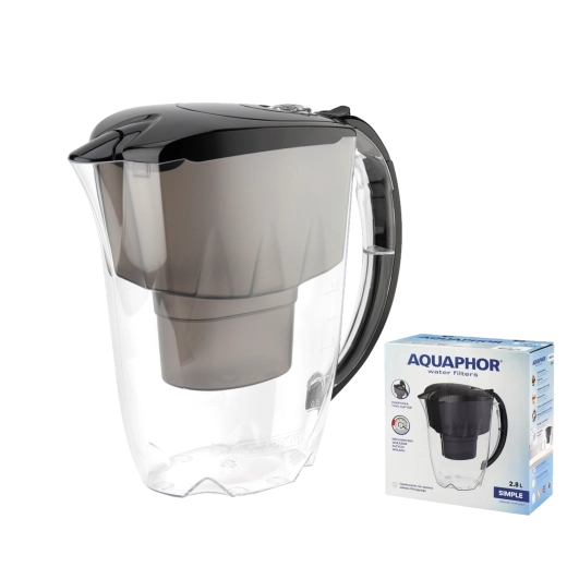 Aquaphor Simple κανάτα φίλτρου 2,8 l – μαύρη