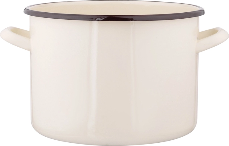 Εμαγιέ κατσαρόλα Silesia 7,5 l κρεμ 24 cm