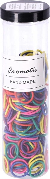 Σετ ελαστικών λαστιχάκιων μαλλιών 300 τεμ. – παστέλ μίξη
