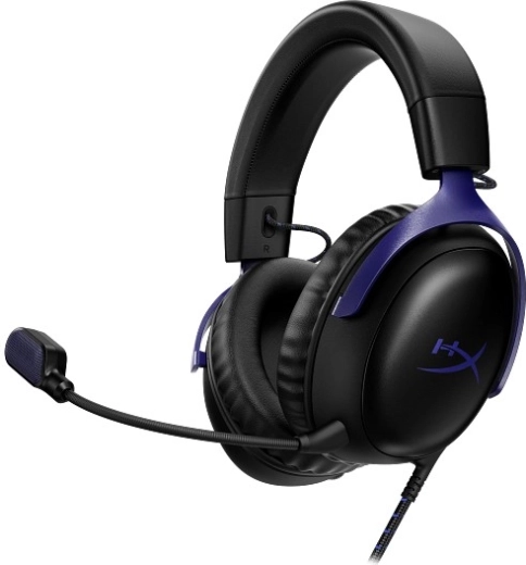 HyperX Cloud III gaming headset μαύρο/μπλε