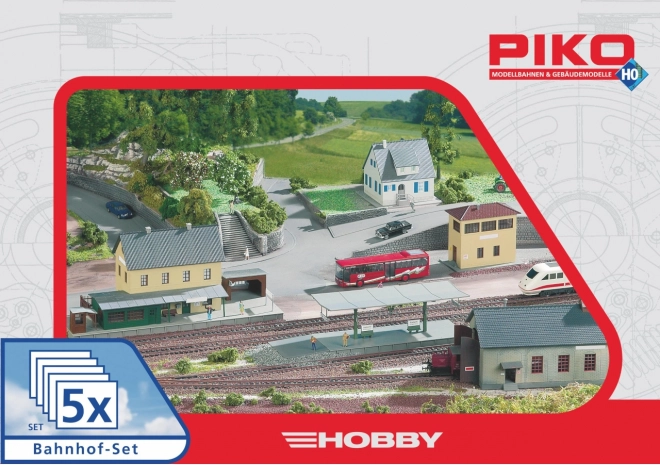 PIKO HOBBY σετ κιτ κατασκευών σταθμού Neustadt, 5 τεμάχια
