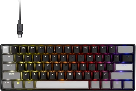 Gaming πληκτρολόγιο Clipper pro mini 60 core μαύρο