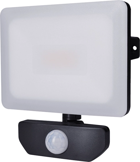 Solight LED προβολέας Quick με αισθητήρα κίνησης 20 W, 1700 lm, 4000 K, IP44, μαύρος