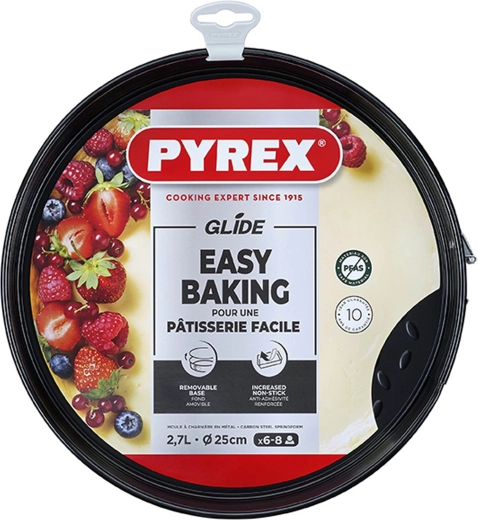 Αποσπώμενη φόρμα κέικ Pyrex Glide 25 cm