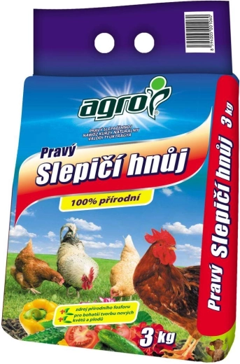 Αληθινή κοπριά κοτόπουλου 3 kg AGRO