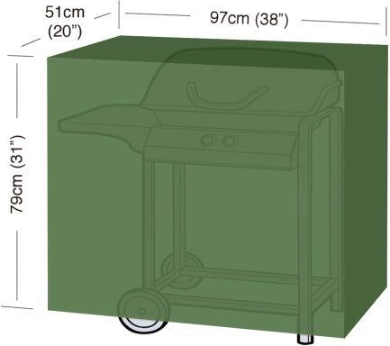 Κάλυμμα ψησταριάς Classic S 97 × 51 × 79 cm, PE 90 g/m²