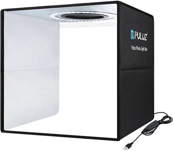 Puluz φωτογραφικός θάλαμος 30 cm με LED φωτισμό