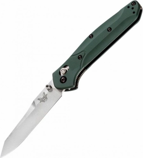 Benchmade 940 Osborne αναδιπλούμενο μαχαίρι τσέπης reverse tanto 8,6 cm, πράσινο αλουμίνιο