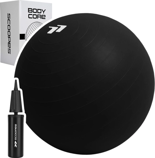 Γυμναστική μπάλα BodyCore 85 cm μαύρη