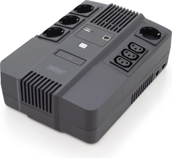 Εφεδρικό τροφοδοτικό UPS line-interactive 800 VA / 480 W DIGITUS με AVR και LED