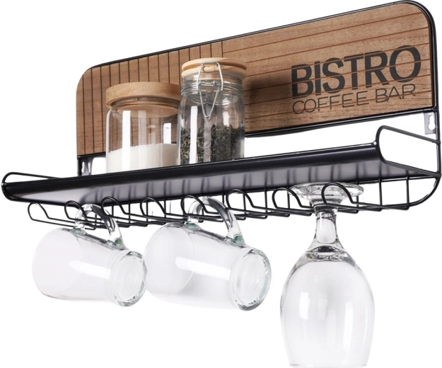 Επιτοίχια κρεμάστρα για ποτήρια και κούπες Bistro