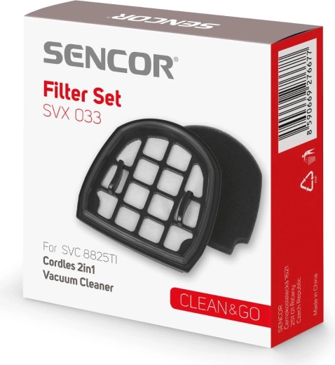 Σετ φίλτρων Sencor για ηλεκτρική σκούπα SVC 8825TI