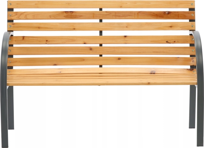 Κήπου παγκάκι Garden Line 120 cm ξύλινο με ατσάλινη κατασκευή