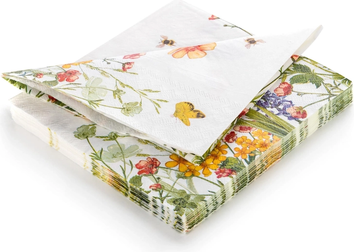 Χάρτινες χαρτοπετσέτες Meadow 33 × 33 cm, 3 στρώσεων, 20 τεμ.