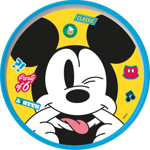 Πλαστικό πιάτο MICKEY με αντιολισθητικό πάτο 19,5 cm