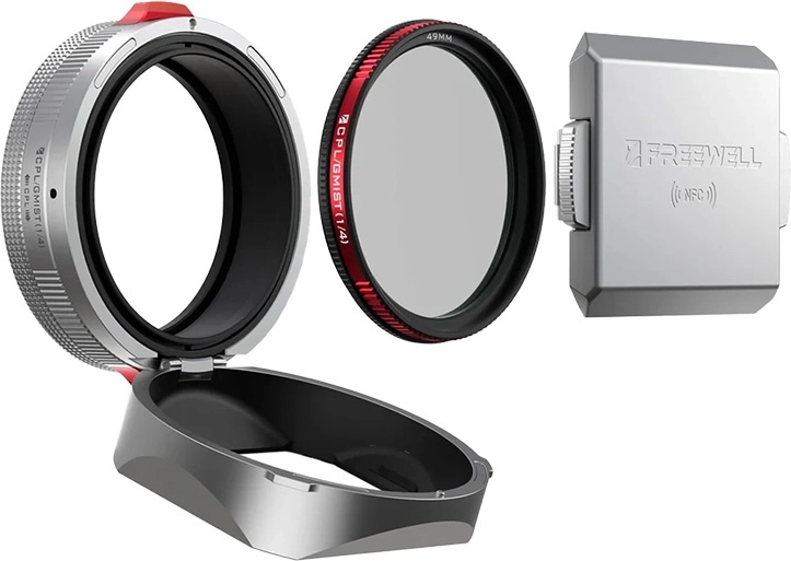 Ηλιοσκίαστρο Freewell για FUJI X100 με ενσωματωμένο CPL και φίλτρο Black Mist (ασημί)