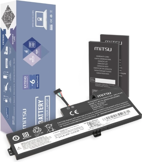 Μπαταρία MITSU για Lenovo ThinkPad T470/T480/A475/A485 (23 Wh, 2000 mAh)