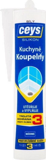 Υγειονομική σιλικόνη CEYS λευκή 280 ml