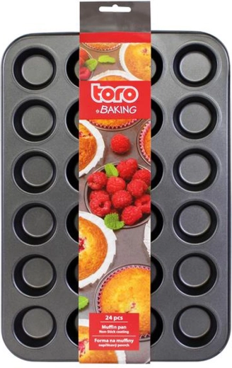 Φόρμα για μίνι μάφιν Toro 24 θήκες 38,5 × 26 cm