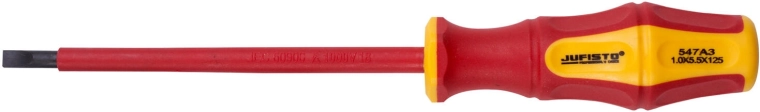 Μονωμένο ίσιο κατσαβίδι SL 5,5 × 125 mm VDE