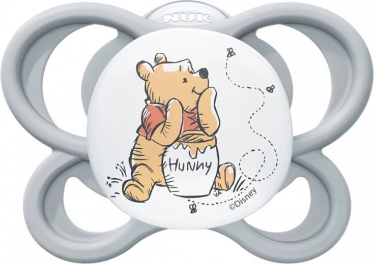 Πιπίλα NUK Perfect Match Air DISNEY Winnie the Pooh, σιλικόνης, 0–6 μηνών, γκρι