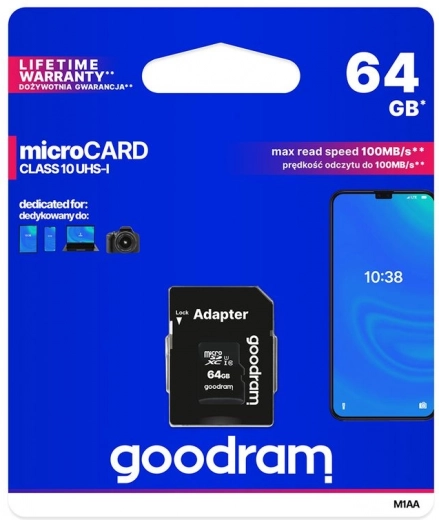 Κάρτα μνήμης Goodram microSD 64GB