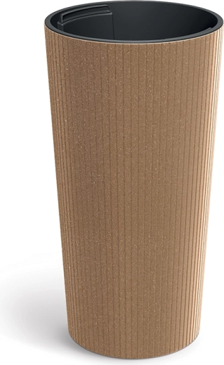 Γλάστρα Lamia Slim Eco Wood 25 cm Naturo