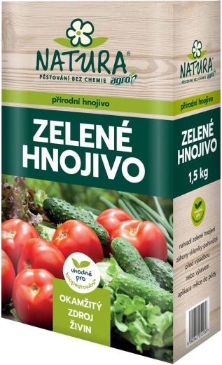 NATURA πράσινο λίπασμα – φυσικό οργανικό λίπασμα σε πέλλετ 1,5 kg