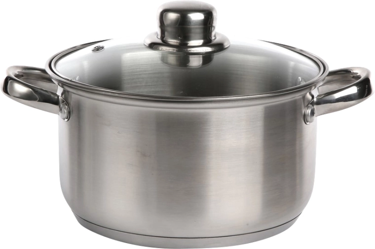 Ανοξείδωτη κατσαρόλα Altom Design Fabio 18 cm, 2,6 l με γυάλινο καπάκι
