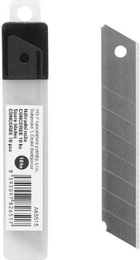 Ανταλλακτικές αποσπώμενες λεπίδες 18 mm CONCORDE, 10 τεμ.