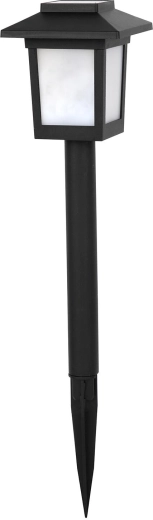 Ηλιακή λάμπα κήπου 10 LED, 36 cm, μαύρη