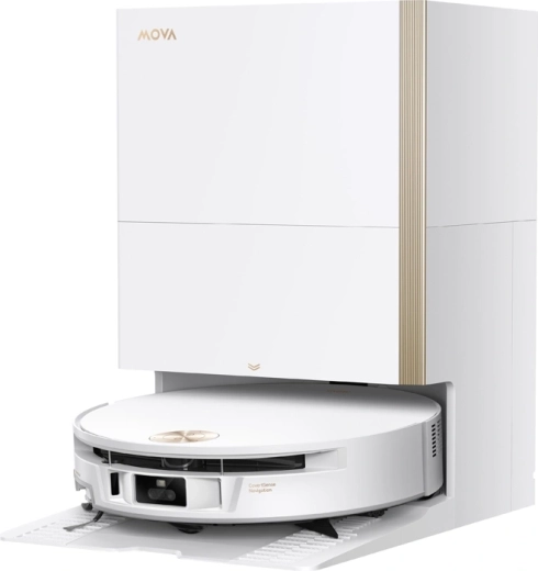 MOVA S70 Ultra Roller ρομποτική σκούπα με σφουγγάρισμα και σταθμό βάσης (λευκό)