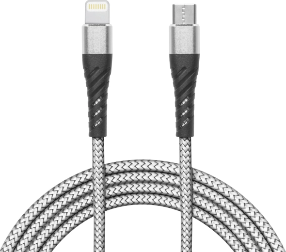 Καλώδιο φόρτισης και δεδομένων USB-C σε Lightning για iPhone, 2 m, γκρι